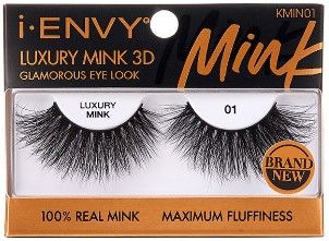 iENVY Luxury Mink 3D 01 100% Real Mink Lashes - KMIN01