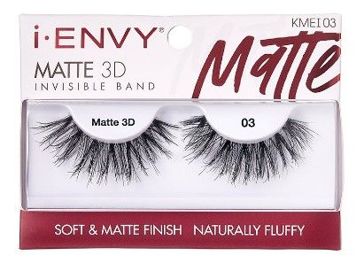 iENVY Matte 3D 03 Invisible Band Lashes - KMEI03