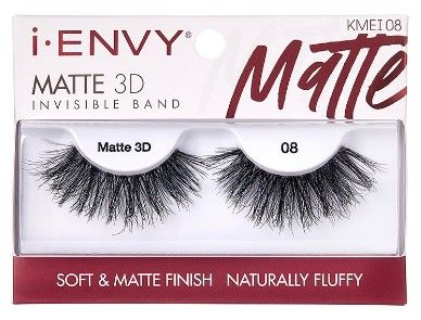 iENVY Matte 3D 08 Invisible Band Lashes - KMEI08