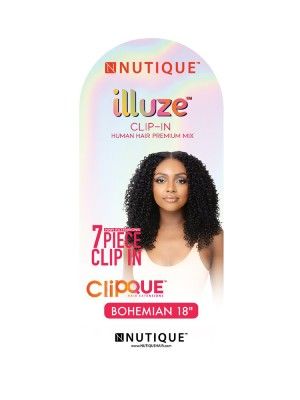 Illuze Bohemian 18 Human Hair Blend Clip In Hair Extension Nutique