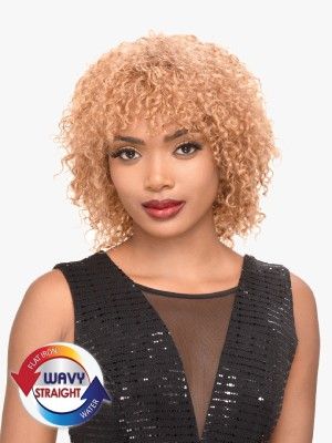 Indian Jerry Curl 8 Inch 100 Human Remi Hair Wet and Wavy Full Wig - Beauty Element