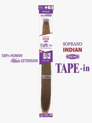 Soprano Indian Remi Tape In Straight 22 Inch 100 Human Hair Extension - Beauty Elements