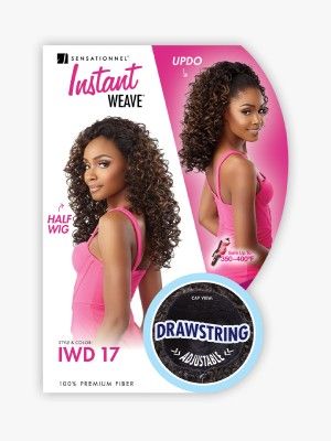 IWD 17 Drawstring Cap Instant Weave Synthetic Hair Half Wig Sensationnel