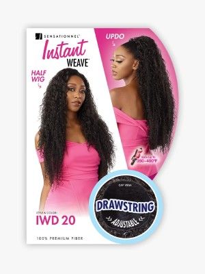 IWD 20 Drawstring Cap Instant Weave Synthetic Hair Half Wig Sensationnel