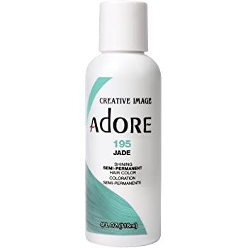Coloring my natural hair using Adore in the color Jade 