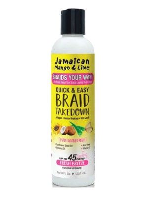 jamaican mango n lime release remover braid, jamaican quick n easy braid, release remover braid, take down release remover braid 8 fl oz, jamaican mango n lime braid 6 pcs, OneBeautyWorld, Jamaican, Mango, n, Lime, Release, Remover, 81016, Quick, n, Easy,