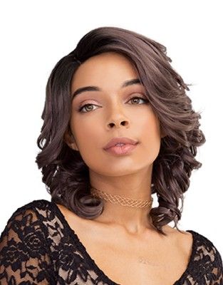 Janel Brazilian Scent Pre Tweezed Human Hair Blend Lace Front Wig By Janet Collection