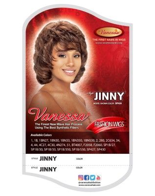 Jinny Synthetic Hair Full by Fashion Wigs - Vanessa