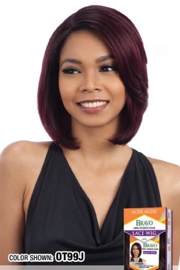 Jocelyn Bravo 100 Human Hair Lace Wig Model Model