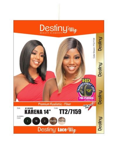 Karena 14 HD Destiny Lace Front Wig Beauty Elements