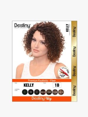 Kelly Destiny Premium Realistic Fiber Full Wig - Beauty Elements