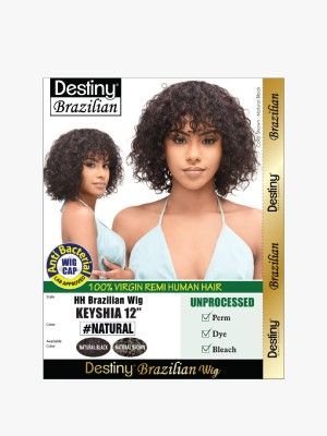 Keyshia 12 Inch Virgin Remi HH Brazilian Full Wig - Beauty Elements