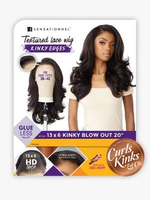 Kinky Blow Out 20 13X6 HD Lace Front Wig Curls Kinks n Co Sensationnel