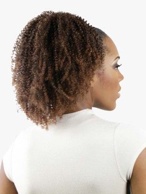 Kinky Curl Destiny Premium Realistic Fiber Drawstring Hair Bun - Beauty Elements