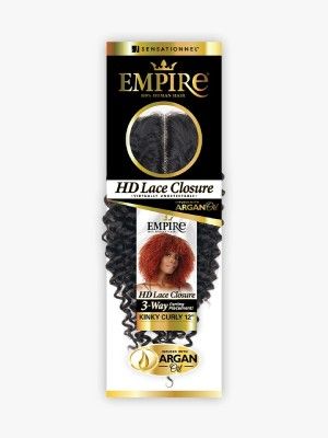 Kinky Curly 12 Empire 100 Human Hair HD Lace Closure Sensationnel