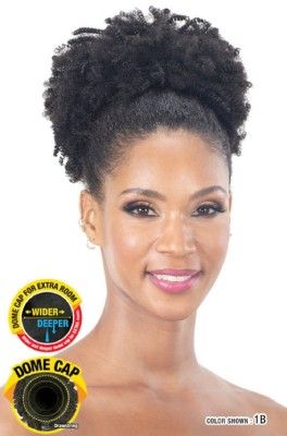 Kinky Fro Doll By Mayde Beauty Drawstring Ponytail