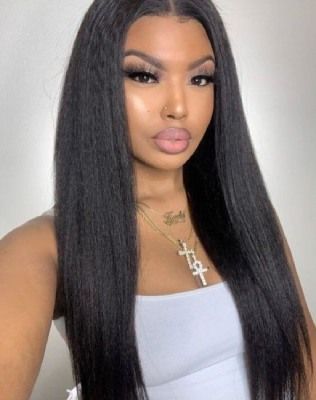 Kinky Straight 18 Inch Rio 100 Remy Virgin Human Hair Clip in Extension