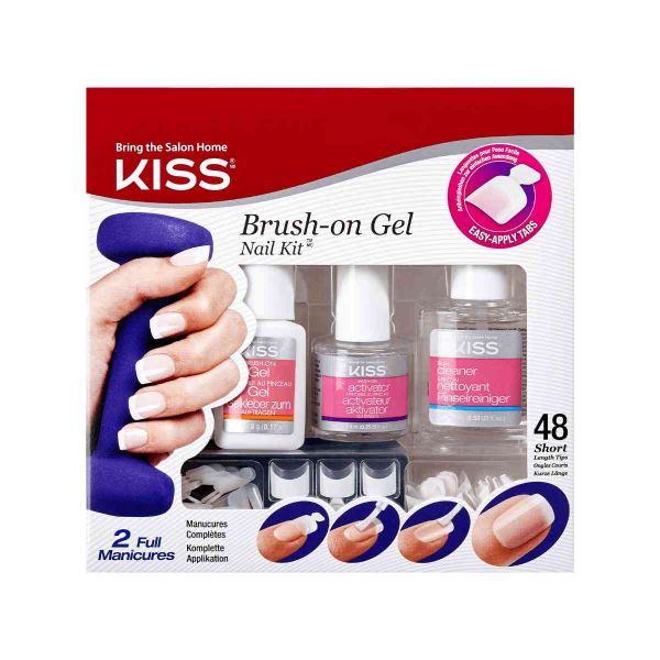 Kiss Brush On Gel Nail Kit - KGLK01