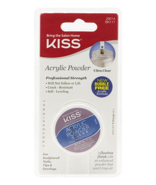 KISS ACRYLIC Powder Ultra Clear #BK111