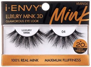iENVY Luxury Mink 3D 04 100% Real Mink Lashes - KMIN04