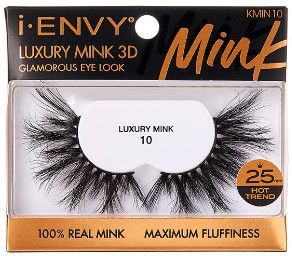 iENVY Luxury Mink 3D 10 100% Real Mink Lashes - KMIN10