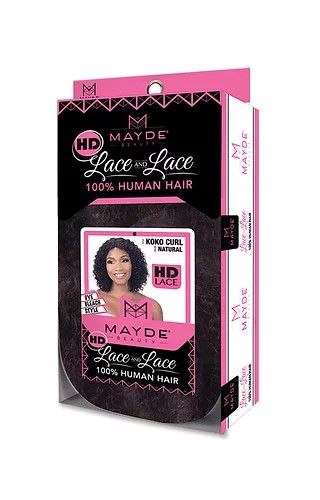 KOKO CURL 5 Inches by Mayde Beauty 100% Human Hair HD Lace & Lace wig