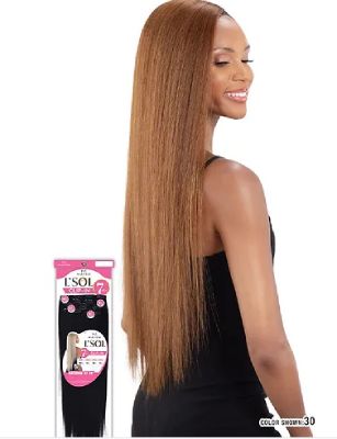 L Sol Natural Straight 24 Clip In Hair Extension Mayde Beauty