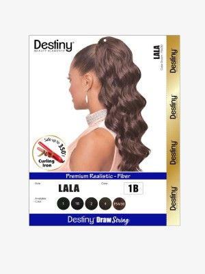 Lala 20 Inch Destiny Premium Realistic Fiber Drawstring Hair Bun - Beauty Elements