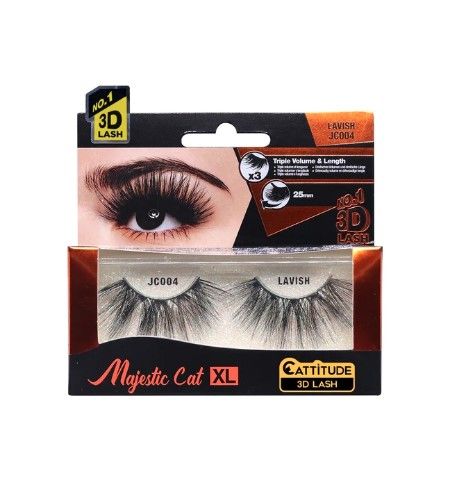 JC004 LAVISH Majestic Cat XL Lash Ebin New York