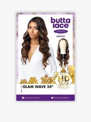 Glam Wave 24 Human Hair Blend Butta Lace Front Wig Sensationnel
