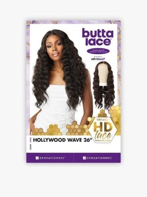 Hollywood Wave 26 Human Hair Blend Butta HD Lace Front Wig Sensationnel