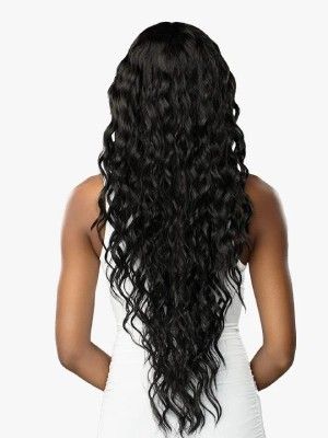Loose Curly 32 Human Hair Blend Butta HD Lace Front Wig Sensationnel