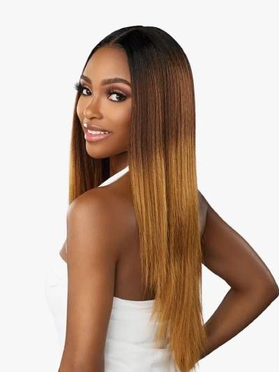 Straight 26 Butta Lace Human Hair Blend Lace Front Wig Sensationnel