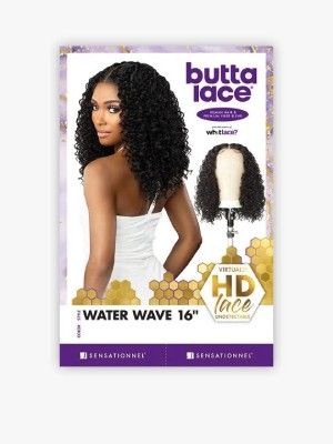 Water Wave 16 Human Hair Blend Butta Lace Front Wig Sensationnel