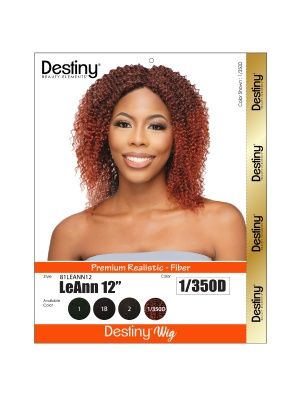 Leann 12 Inch Destiny Premium Realistic Fiber Full Wig Beauty Elements