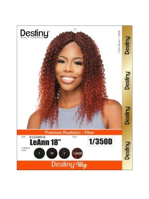 Leann 18 Inch Destiny Premium Realistic Fiber Full Wig Beauty Elements