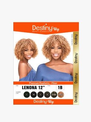 Lenona 12 Inch Destiny Premium Realistic Fiber Full Wig - Beauty Elements