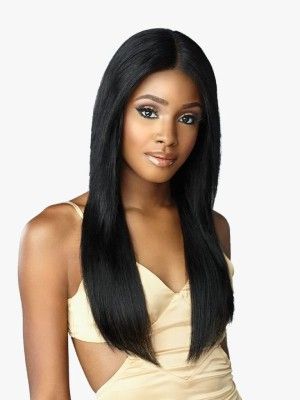 Straight 24 12A HD 100 Virgin Human Hair Lace Front Wig Sensationnel