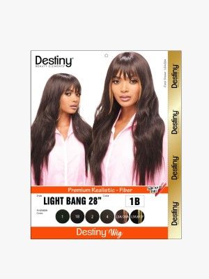 Light Bang 28 Inch Destiny Premium Realistic Fiber Full Wig - Beauty Elements