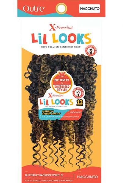 butterfly passion twist 8 inch, outre, lil looks, xpression,  outre lil looks butterfly passion twist, lil looks butterfly passion twist, butterfly passion twist 8