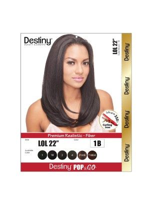 Lol 22 Destiny Pop And Go Premium Realistic Fiber Full Wig Beauty Elements