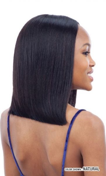 LONG BLUNT BOB by Mayde Beauty 100% Human Hair 5 Inch Invisible Lace Part Wig 