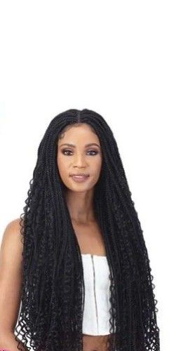 Crochet Hair Box Braids Curly Ends Synthetic - Hair Candy Beauty