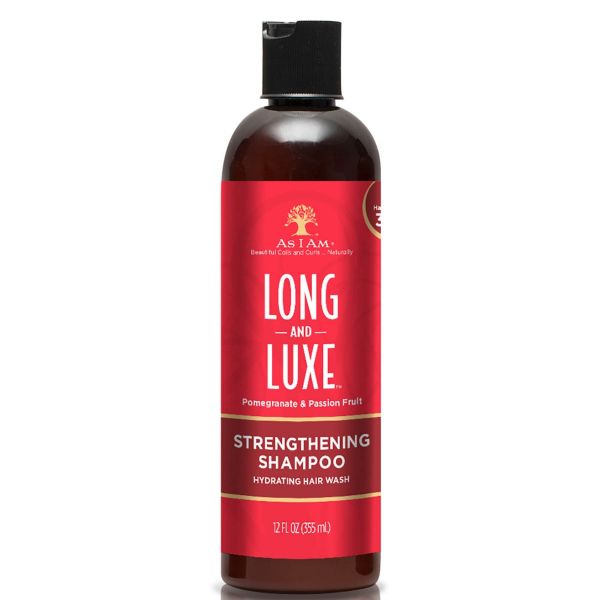 as i am lightening shampoo, AS I AM Long Luxe Stregthening Shampoo, 12 oz, As I Am Long & Luxe Strengthening Shampoo, Long & Luxe Strengthening Shampoo, As I Am Long & Luxe Pomegranate & Passion Fruit strengthening shampoo, long and luxe shampoo, OneBeaut