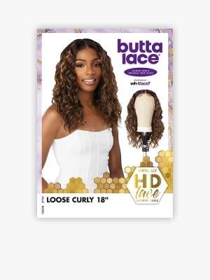 Loose Curly 18 Butta Lace Human Hair Blend Wig Sensationnel