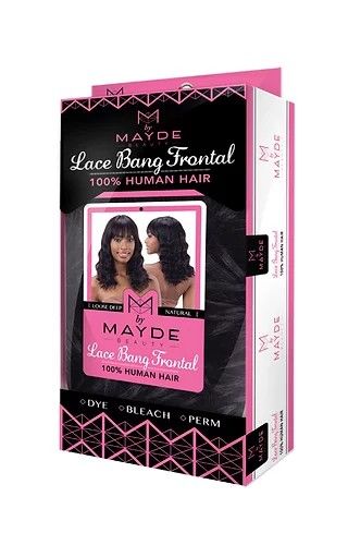 LOOSE DEEP By Mayde Beauty 100% Human Hair Lace Bang Frontal Wig