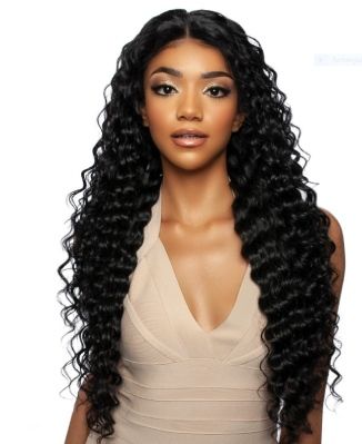 Deep Wave 24 100 Unprocessed Human Hair HD Lace Front Wig Trill Mane Concept