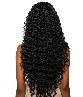 Deep Wave 24 100 Unprocessed Human Hair HD Lace Front Wig Trill Mane Concept