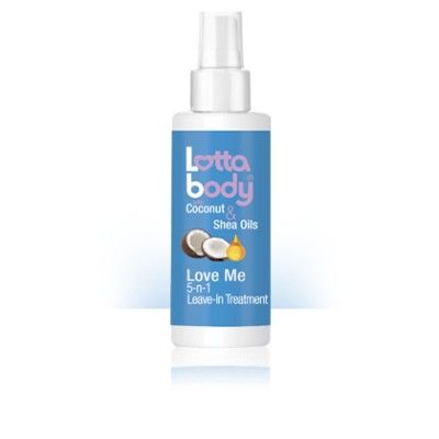 leave-in treatment for dry hair, leave-in treatment for hair, leave in treatment for curly hair, LottaBody Coconut & Shea Oils Love Me 5-in-1 Leave-In Treatment, 5 oz, lottabody, Coconut & Shea Oils, love me, 5-in-1, leave in treatment, lottabody Coconut 