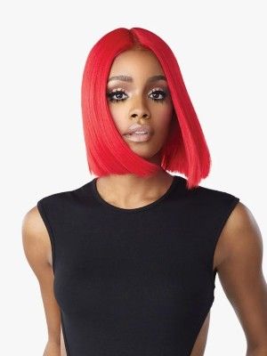 Kaisha Shear Muse Red Krush Lace Front Wig Sensationnel